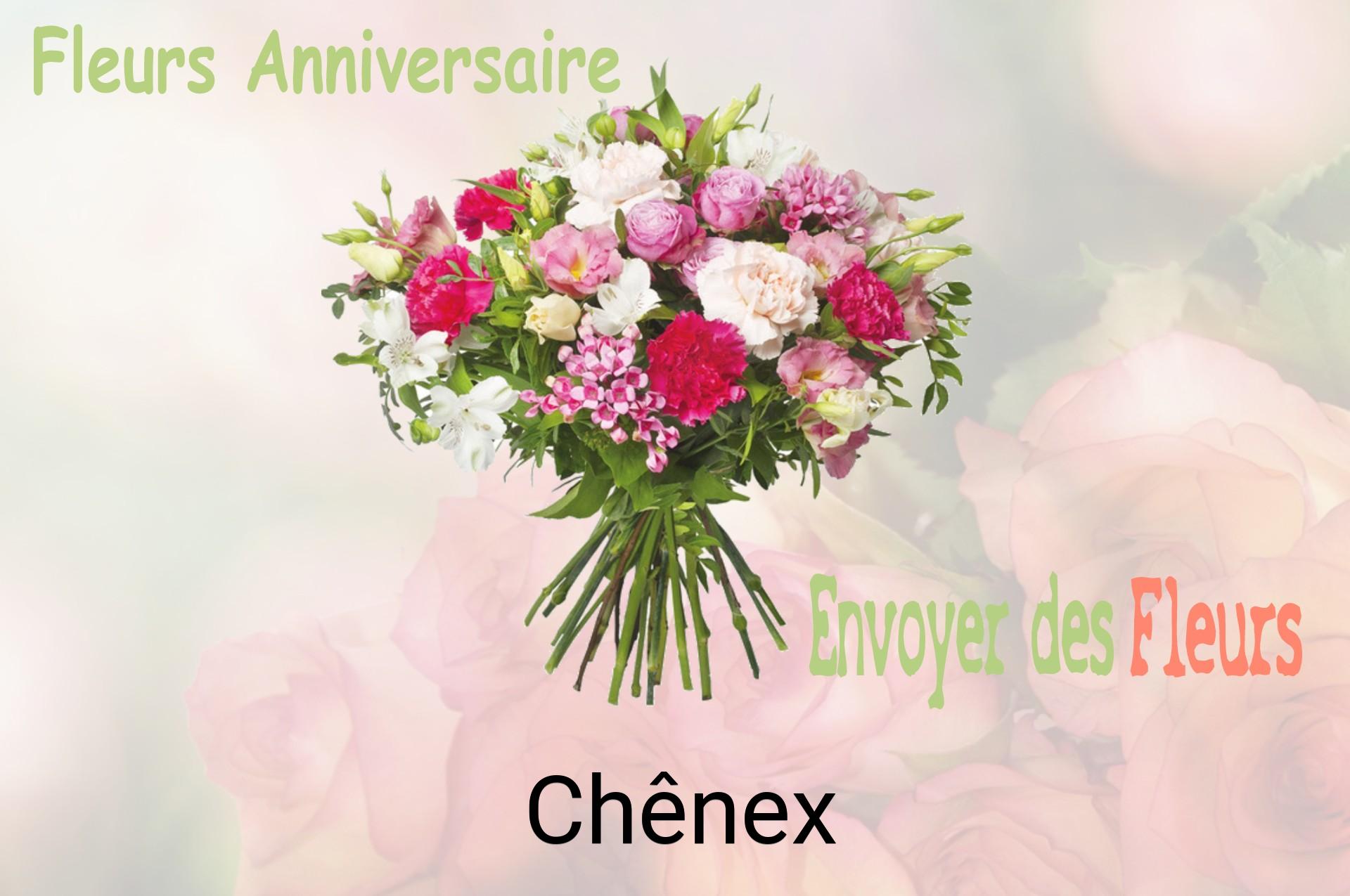 Bouquet de fleurs d’anniversaire livré à Chênex
